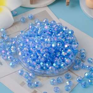 Ab Color Acrylic Hand-Beaded DIY Jewelry Accessories Perforated Octagonal <strong>Beads</strong> in Stock - Product Image 5