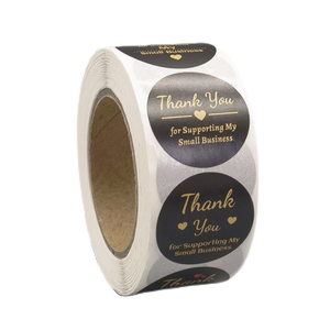 Autocollants d'étiquette thermique à impression durable 1 pouce autocollants de courrier de cartes de Thanksgiving autocollant d'affaires étanche en papier Kraft - Product Image 2