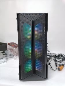 Hongyi Mini-<span class=keywords><strong>ITX</strong></span> Micro ATX MATXゲーミングPCケース4 RGBファン付き特別オファーシャーシサイズ455*225*467mm - Product Image 4