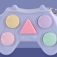 Porte-clés personnalisé en plastique avec jeu de mémoire, bouton lumineux, jouet de puzzle portable anti-stress pour l'entraînement, adapté aux enfants de 2 à 4 ans, 5 à 7 ans