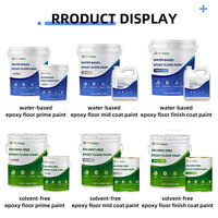 Peinture époxy pour sol anti-poussière, antidérapante, imperméable, époxy pour sol, revêtement de sol époxy auto-nivelant à base d'eau