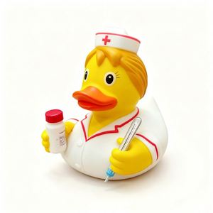 Jouet promotionnel 2025 : Canard infirmière en vinyle, jouet de bain flottant en caoutchouc pour bébés, idéal pour soulager le stress des enfants - Product Image 3