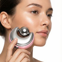 Rouleau facial anti-poches pour les cernes et le drainage lymphatique, outil de refroidissement facial en acier inoxydable