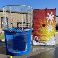 Backyard Party Time Juegos De Agua Easy Dunker Booth Réservoir gonflable pour éclaboussures d'eau