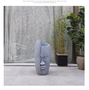 Venta Directa de Fábrica de Macetas de Fibra de Vidrio Esmeriladas Estilo Nórdico para Jardín de Hotel - Product Image 6