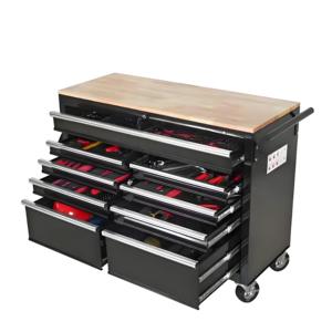 Heavy Duty Metal Multifunctional 4-Wheel Rolling <b>Tool</b> Cart with Drawers for Salon Industrial and Workshop Storage Use - Product Image 4