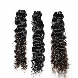 Extensiones de Cabello Remy Indio Virgen Natural 100% Sin Procesar con Cutícula Alineada, Doble Trama a Máquina, Liso Natural, Venta al por Mayor - Product Image 1