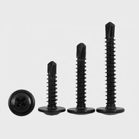 Vis autoperceuse à tête cylindrique noire, profilée, DIN7504, pour charpente métallique, vente en gros, Yunnan Kunming Chine