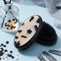 Kit de brosses à cheveux en acétate et peignes à barbe pour hommes, avec peigne en plastique offert – Outil de coiffure 890222