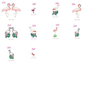 Parche Bordado Termoadhesivo de Flamenco Rosa para Ropa y Bolsos, Gran Venta - Product Image 3