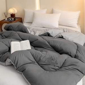 Couette de <span class=keywords><strong>lit</strong></span> en microfibre extra épaisse, écologique, moderne, fournisseur chinois OEM/ODM, édredon confortable en polyester - Product Image 1
