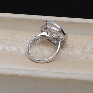 แหวนเงินแท้ S925 ปรับขนาดได้ พร้อมที่ใส่มุกขนาด 14-15 มม. รุ่น JG5130-อุปกรณ์และส่วนประกอบสำหรับทำเครื่องประดับ - Product Image 5