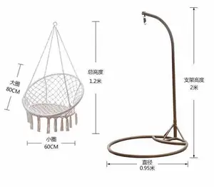 2023 야외 정원 리프트와 면 해먹 스윙 의자 스탠드