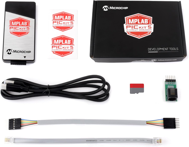 Aismartlink Waveshare PICkit 5 In-Circuit Debugger,Programmer-to-Go Support,Type-C Port, Supports MPLAB, Card Programmer