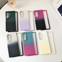 Luxe 2025 dégradé couleur mat PC plastique dur étui de protection pour Samsung Galaxy Z pli 7 mince couverture pliante