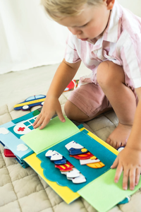 Montessori-Libro Sensorial Ocupado con Logo Personalizado, Tablero de Fieltro Hecho a Mano, Juguete Educativo de Doctor y Policía para Niños - Product Image 3