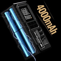 Nouvelle conception mini gonfleur de pneus pour voiture et moto avec affichage LED, manomètre numérique, batterie 4000 mAh, boîtier métallique, allume-cigare