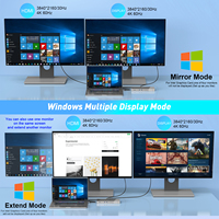 Meilleure vente Station d'accueil 16 en 1 double HDMI Displaylink USB C adaptateur multi-moniteur USB C pour Dell XPS