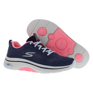 รองเท้าเดินสำหรับผู้หญิง Skechers Go Walk Arch Fit 2.0 สีกรมท่าชมพูร้อน - Product Image 4