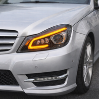 Accessoires de voiture pour Mercedes Benz Classe C W204 Phares 2007 2011 Mise à niveau des phares LED Phares avant C200
