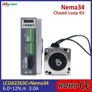 ชุดไดรเวอร์มอเตอร์สเต็ปเปอร์ AC150V~250V 3A 10/12N.m 1000PPR 3 เฟส Nema34 แบบวงปิด สำหรับงาน 3 มิติ/แกะสลัก - Product Image 2