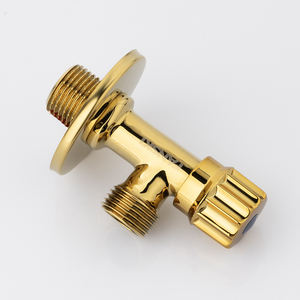 Gold Chrom Messing Hydraulik Auslaufsicher Explosionsgeschützt Großer Durchfluss FKM-Dichtung Hochtemperatur Absperr-Eckventil Heiß-Kalt Universal - Product Image 2