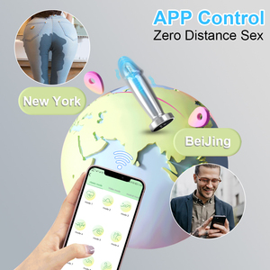 Drop-Shipping APP controlado metal usable masturbación simulación consolador anal adulto Butt plug juguetes sexuales para mujer - Product Image 4