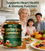 Gummies de berbérine OEM avec cannelle de Ceylan / Complément alimentaire pour soutenir la santé immunitaire et métabolique