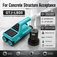 Détecteur d'épaisseur de dalle en béton GTJ L800, jauge de sol intégrée avec stockage sur carte TF, tige de calibration, kit professionnel