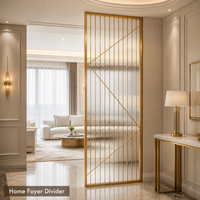 Paravent décoratif en métal de luxe pour entrée, hall d'entrée, salon et projets d'aménagement intérieur