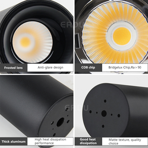 Neeerdu — <span class=keywords><strong>Spot</strong></span> lumineux Led rond en aluminium, montage en Surface, luminaire de <span class=keywords><strong>plafond</strong></span>, avec technologie Cob, 12/18/24w - Product Image 6