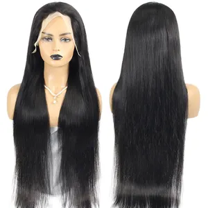 good quality 28 inch virgin human hair lace frontal wig,13x4 13x6 straight 200 density hd lace wig