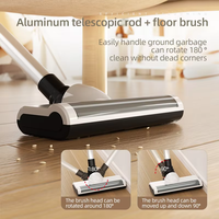 Aspirateur balai sans fil 4-en-1, aspirateur portable léger pour nettoyage humide et sec, idéal pour la maison