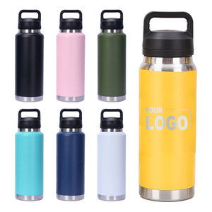 18OZ chai nước thép không gỉ rơm cup termos phích với Chug Nắp thể thao cắm trại chai nước lạnh nóng nhiệt <span class=keywords><strong>Flask</strong></span> - Product Image 2
