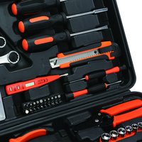 TMAXTOOL – Kit d'outils à main pour la maison, marteau, pinces, tournevis, mètre ruban, étui rigide isolé pour réparation domestique et atelier de bricolage