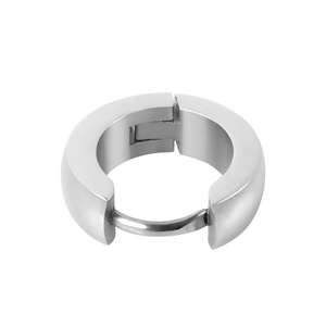 Moda donna uomo acciaio inox Huggie Hoop orecchini incernierati orecchio con ciondolo - Product Image 3