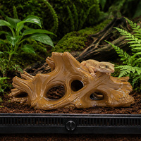 Caverne cachette réaliste en spirale pour reptiles, en PE écologique et durable, abri sûr pour lézards, serpents, hamsters et petits animaux de terrarium