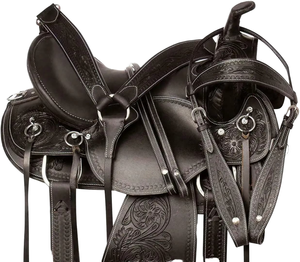 Silla de Montar Occidental de Cuero Personalizada de Calidad Premium con Estructura de Madera y Herrajes de Acero Inoxidable en Varios Tamaños - Product Image 1