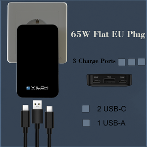 휴대용 110V/220V AC 전원 20v 3.25a 65w 유형 c 노트북 어댑터 충전기 USB c 범용 Ac 여행 어댑터 전원 공급 장치 - Product Image 1