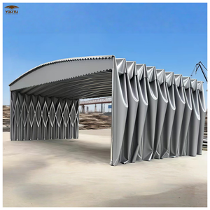 Tente télescopique à ossature en acier, structure métallique fabriquée, abri voiture <span class=keywords><strong>sur</strong></span> <span class=keywords><strong>mesure</strong></span> 20x20 - Product Image 1