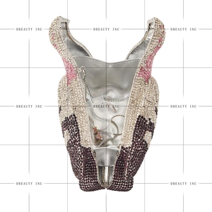 Women Shinny Pigeon <b>Crystal</b> Evening Bag Novel Dove Rhinestones Clutch Purse Shinny Handbag for Wedding Banquet Party - Product Image 3