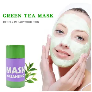 निजी लेबल थोक Facemask उत्पाद मिट्टी कीचड़ चेहरे नकाब स्किनकेयर चेहरे कस्तूरी सफ़ाई सफाई हरी चाय मुखौटा छड़ी