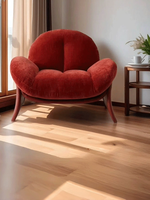 Canapé-lit simple paresseux de design moderne italien Fauteuil en velours durable pour hôtel et villa Salon inclinable Style minimaliste italien