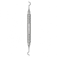 Pince chirurgicale dentaire manuelle en acier inoxydable, type faucille, 130 mm, avec applicateur élastique pour chirurgie buccale