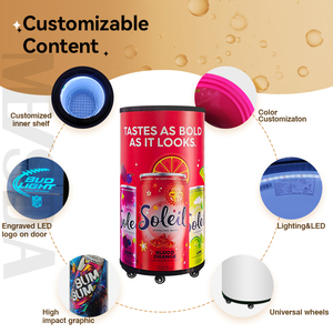 Meisda SC77Y Giảm Giá Mạnh Thùng Làm Mát Bia Cho Bữa Tiệc 77L Thiết Bị Làm Lạnh Đồ Uống Có Bánh Xe Điện - Product Image 3