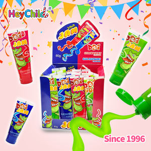कैंडी थोक कस्टम निजी लेबल नए टूथपेस्ट तरल मिठाई बच्चों कैंडी खिलौने मिश्रित फल स्वाद के साथ जाम - Product Image 2