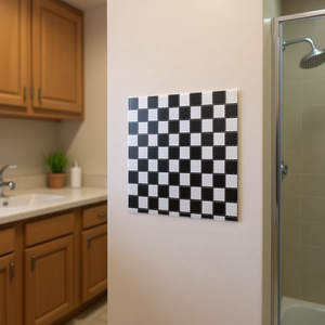 Adesivi per Piastrelle Ilan Autoadesivi 30x30cm, Motivo a Scacchiera per Decorazione Cucina e Bagno - Product Image 3