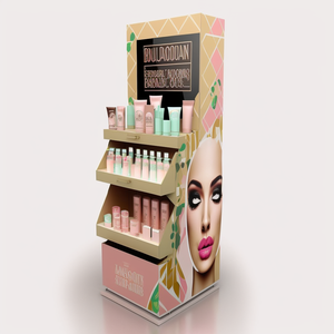 Oem tùy chỉnh cửa hàng bán lẻ chăm sóc da <span class=keywords><strong>make</strong></span> <span class=keywords><strong>up</strong></span> Lipgloss trang điểm hiển thị đứng cho cửa hàng - Product Image 4