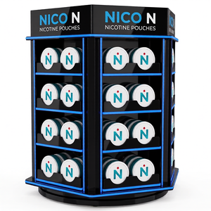 Espositore Girevole Personalizzato <span class=keywords><strong>in</strong></span> Acrilico per Bustine di Nicotina, per Snus e Bustine di Nicotina, per Negozi di Articoli per Fumatori - Product Image 5