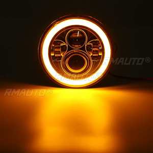 ไฟหน้ารถมอเตอร์ไซค์ LED ขนาด 7 นิ้ว ยูนิเวอร์แซล สำหรับรถ BMW Cafe Racer Chopper Harley Touring Ultra - Product Image 4